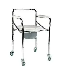 Silla Sanitaria Plegable con Ruedas