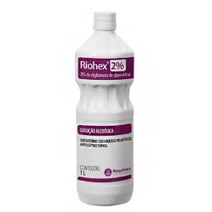 Jabón antiséptico SOLUCIÓN ALCOHÓLICA RIOHEX 2%