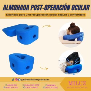 Almohada post operatoria ocular